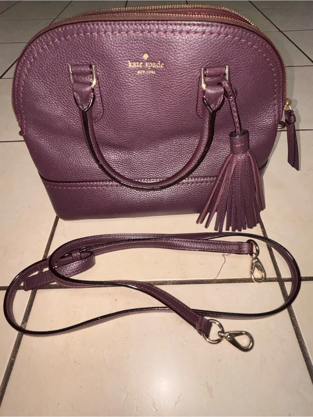 kate spade Leather purse/satchel + matching wallet